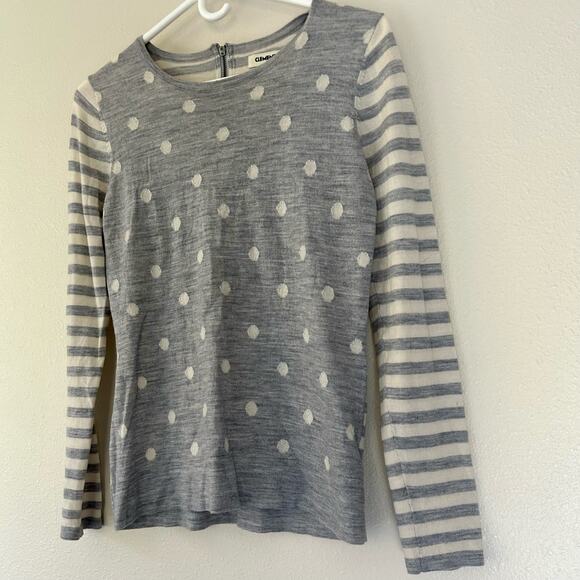 Clements Riberio knit sweater polka dot merino wool soft academia preppy soft M - Picture 4 of 14